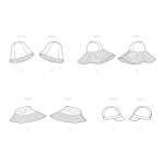 Simplicity Sewing Pattern Hats in Four Styles S9505 