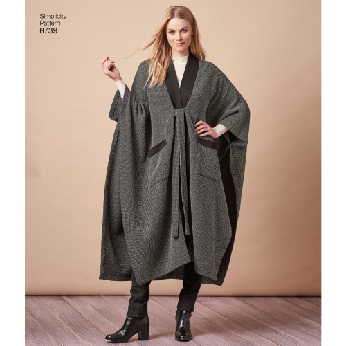 Naiste pontso ja topp, suurused: A (XS-S-M-L-XL), Simplicity Pattern # 8739 