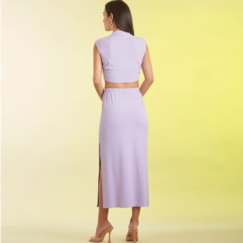 Simplicity lõikekomplekt S9757 MISSES` KNIT TOP AND SKIRT IN TWO LENGTHS, SS9757A 