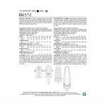 Выкройка: Misses` Jacket and Skirt with Train, Butterick B6572 