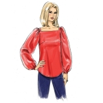 Выкройка: Misses` Top, Butterick B6711 