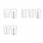 Meeste Steampunk korsett-vestid, Simplicity Pattern #S9087 