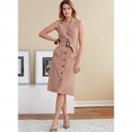 Ompelukaavat: Misses` Dress, Sash and Belt, Butterick B6762 