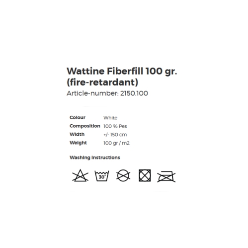 Синтепон (Wattine Fiberfill), 150cm, 100 g/m², Art.2150 