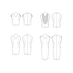 Sewing Pattern, Misses` V-Neck Pullover Tunic & Dresses, Butterick, B6853 