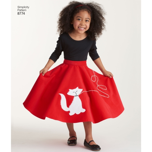 Laste ja tüdrukute kostüümid, Simplicity Pattern #8774 