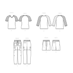 Simplicity Sewing Pattern Boys` Knit Top and Woven Pants and Shorts, SS9561AA (8-10-12-14-16) 