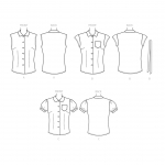 Выкройка: Misses` Top, Butterick B6563 