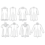 Naiste trikootuunikad, Butterick B6752 