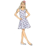 Sewing Pattern: Tüdrukute Dress, Butterick B6550CHJ 