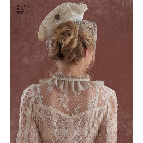 Hats in Three Sizes: S (52cm/21`), M (56cm/22`), L (58cm/23`), suurused: A (S-M-L), Simplicity Pattern #8361 
