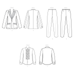 Simplicity Sewing Pattern S9170 Men`s Tuxedo Costumes 