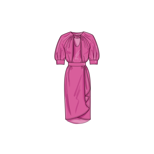 Simplicity lõikekomplekt S9677 MISSES` DRESSES WITH SLEEVE AND LENGTH VARIATIONS - DESIGNED FOR AMERICAN SEWING GUILD 