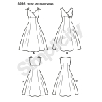 Vintage kleit, Simplicity Pattern #8592 
