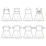 Sewing Pattern: Tüdrukute Dress, Butterick B6550CHJ 