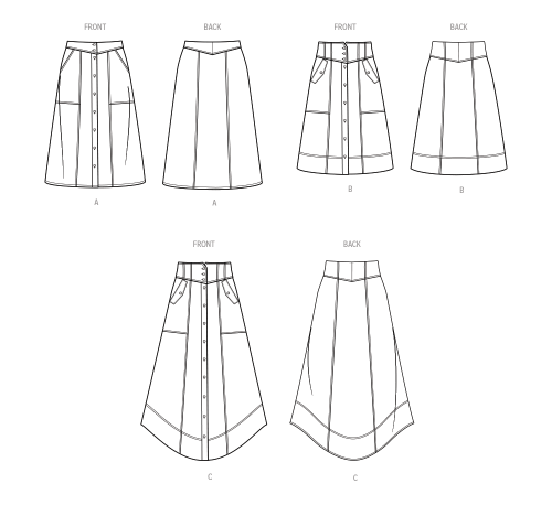 Simplicity lõikekomplekt S9710 MISSES` SKIRTS, SS9710 