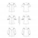 Выкройка: Misses` Top, Butterick B6733 