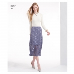Women`s Skirts kolmes pikkuses with Hem Variations, Simplicity Pattern #8421 