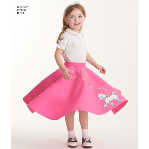 Laste ja tüdrukute kostüümid, Simplicity Pattern #8774 