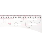 Transparent Metric Dressmakers Square Ruler, 25 cm × 60 cm, KL2121 