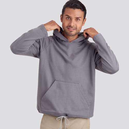 Simplicity Sewing pattern S9240 UNISEX PULLOVER SHIRTS, SS9240A, Sizes: A (XS-S-M-L-XL) 