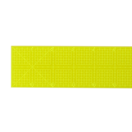 Ohut taipuisa läpinäkyvä Neon-muoviviivain tuumissa 2` x 20` tuumaa (suunilleen 5 cm × 50 cm) LeSummit 34202 Neon 