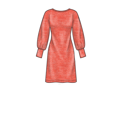 Naiste trikoo pullover-kleidid, Simplicity Pattern #S9011 
