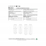 Выкройка: Misses` Seam-Detail Pants, Butterick B6461B 