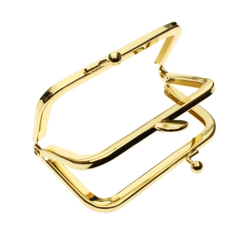 Twin hinged metal interchangeable bag frame, bag fastening, double sided, 8,5 and 10,5 cm 