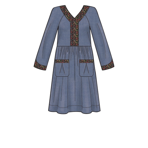 Naiste taskutega kleidid, Simplicity Pattern #S8984 