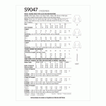 Naiste voodrita taljevööga jakk, suurused: A (XXS-XS-S-M-L-XL-XXL), Simplicity Pattern #S9047 