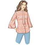 Выкройка: Misses` Top, Butterick B6665 