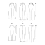 Выкройка: Misses`, sizes: Misses` Petite Pants, Sash & Belt, Butterick B6715 