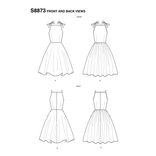 Naiste kleit Gertie Misses`ilt, Simplicity Pattern #S8873 