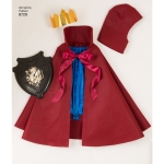 Laste keepidega kostüümid, suurused: A (S-M-L), Simplicity Pattern #8729 