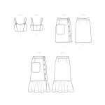 Simplicity lõikekomplekt Misses` Top and Skirts SS9552 