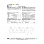 Выкройка: Misses` Dress, Butterick B6705 
