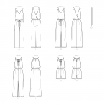 Naiste kleidid ja kombinesoonid, suurused: A (XXS-XS-S-M-L-XL-XXL), Simplicity Pattern #S9125 
