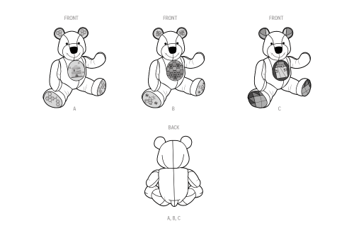 Simplicity lõikekomplekt S9731 STUFFED BEAR BY CARLA REISS DESIGN, SS9731OS 
