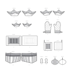 Швейные выкройки Simplicity S9365 Quilted Kitchen Accessories 
