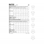 Выкройка: Misses` Top, Butterick B6732 