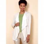 Выкройка: Misses` Cascade-Collar knit Jacket, Butterick B6527 