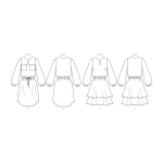 Выкройка: Misses` & Women`s Dress, Butterick, B6806 