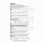 Naiste kleit lehviga ees kolmes pikkuses, Simplicity Pattern #S9041 