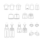Швейные выкройки Simplicity S9415 14` Doll Clothes 