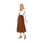 Ompelukaava: Misses` Skirt and Sash, Butterick, B6866 