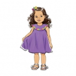 Ompelukaavat: Toddlers` Top, Dress, Shorts and Pants, Butterick B6047CCB 