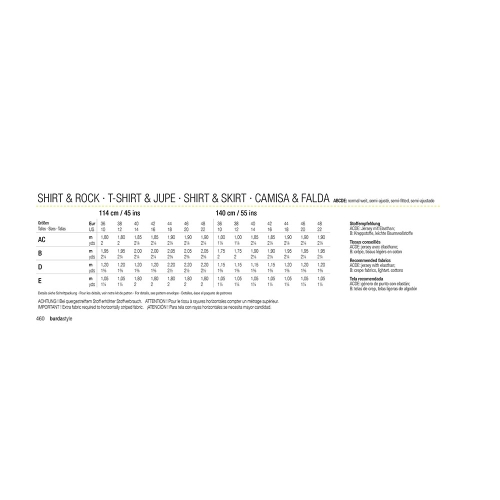 Kaavat Nr.36-48, Burda Style Nr.7104 