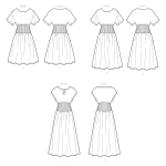 Naiste trikootaljega kleit, Simplicity Pattern #S9135 