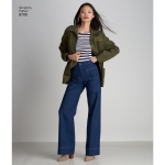 Women`s Jacket with Options for Design Hacking, Sizes: A (XS-S-M-L-XL), Simplicity Pattern #8700 